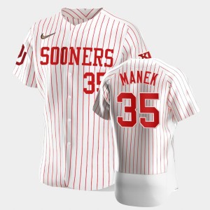 Men's Oklahoma Sooners #35 Brady Manek White College Baseball Vapor Prime Jersey 829306-486