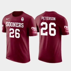 Men's Oklahoma Sooners #26 Adrian Peterson Crimson Football Future Stars T-Shirt 285093-557
