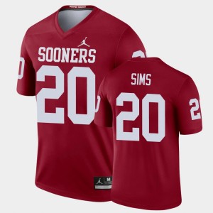 Men's Oklahoma Sooners #20 Billy Sims Crimson Jordan Brand Football Legend Jersey 454134-139