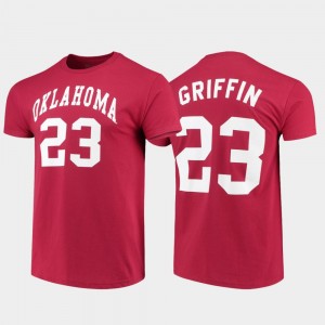 Men's Oklahoma Sooners #23 Blake Griffin Crimson College Alumni Basketball College Basketball T-Shirt 871237-824