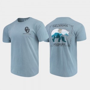 Men's Oklahoma Sooners Blue Comfort Colors State Scenery T-Shirt 927553-893