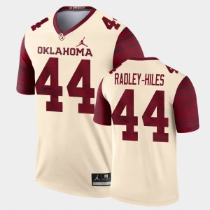 Men's Oklahoma Sooners #44 Brendan Radley-Hiles Cream Alternate Legend Jersey 652839-958