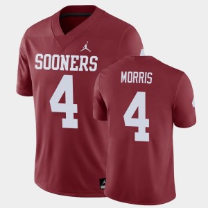 Men's Oklahoma Sooners #4 Chandler Morris Crimson College Football Game Jersey 287263-567