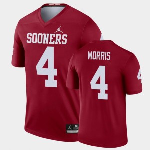 Men's Oklahoma Sooners #4 Chandler Morris Crimson Jordan Brand Football Legend Jersey 528959-930