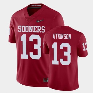 Men's Oklahoma Sooners #13 Colt Atkinson Crimson Playoff Game College Football Jersey 934182-337