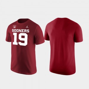 Men's Oklahoma Sooners Crimson Jordan Brand Cotton 125th Football Season T-Shirt 244328-666