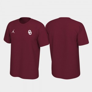 Men's Oklahoma Sooners Crimson Legend Left Chest Logo T-Shirt 207064-934