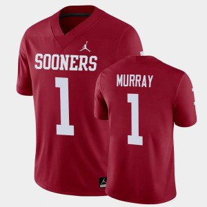 Men's Oklahoma Sooners #1 Kyler Murray Crimson Game Alumni Jersey 133609-758