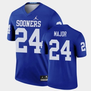 Men's Oklahoma Sooners #24 Marcus Major Blue Football Legend Jersey 682011-209