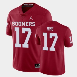Men's Oklahoma Sooners #17 Marvin Mims Crimson Team Limited Jersey 676724-819