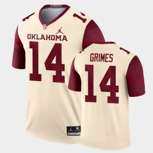 Men's Oklahoma Sooners #14 Reggie Grimes Cream Alternate Legend Jersey 877509-167