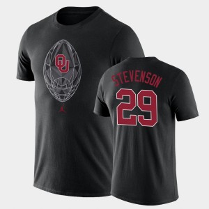Men's Oklahoma Sooners #29 Rhamondre Stevenson Black Legend Football Icon T-Shirt 907431-832