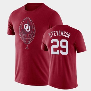 Men's Oklahoma Sooners #29 Rhamondre Stevenson Crimson Legend Football Icon T-Shirt 910674-404