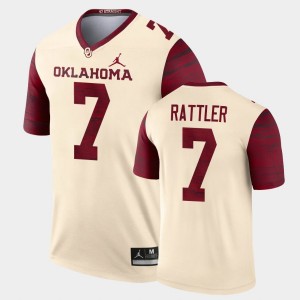 Men's Oklahoma Sooners #7 Spencer Rattler Cream Alternate Legend Jersey 239416-786