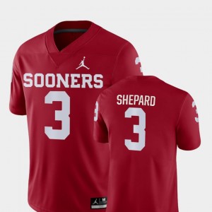 Men's Oklahoma Sooners #3 Sterling Shepard Crimson College Football Jordan Brand Game Jersey 375392-267