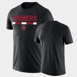 Men's Oklahoma Sooners Black Jordan Brand Legend Performance Team DNA T-Shirt 319529-423