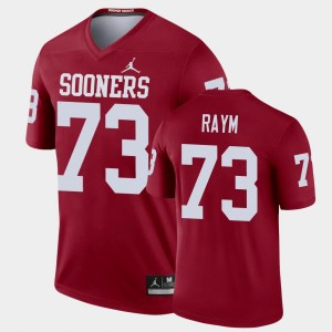 Men's Oklahoma Sooners #73 Andrew Raym Crimson Legend Jersey 851407-443