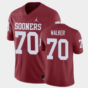 Men's Oklahoma Sooners #70 Brey Walker Crimson Game Jersey 360098-315