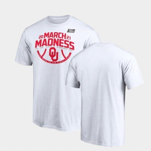Men's Oklahoma Sooners White Ticket 2021 March Madness T-Shirt 918843-399