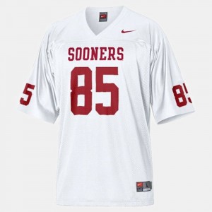 Youth Oklahoma Sooners #85 Ryan Broyles White College Football Jersey 489515-552