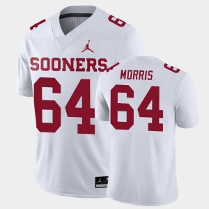 Men's Oklahoma Sooners #64 Wanya Morris White Game Jersey 218305-830