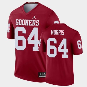 Men's Oklahoma Sooners #64 Wanya Morris Crimson Legend Jersey 454129-256