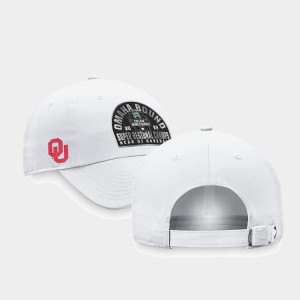 Unisex Oklahoma Sooners White 2022 NCAA Baseball Super Regional Champs Locker Room Adjustable Hat 236257-817