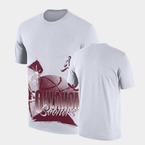 Men's Oklahoma Sooners White 90s-style College Basketball T-Shirt 478051-916
