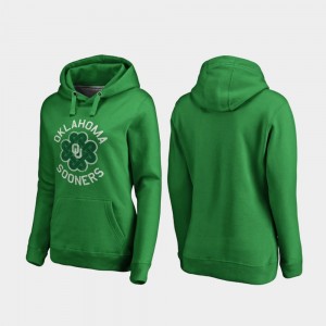 Women's Oklahoma Sooners Kelly Green Luck Tradition St. Patrick's Day Hoodie 348324-180