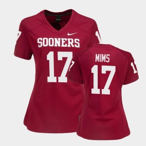 Women's Oklahoma Sooners #17 Marvin Mims Crimson Game College Football Jersey 362446-532